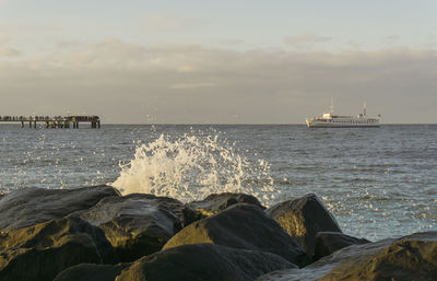 Scenic view of sea against sky