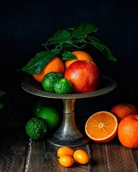 Fruits and vegetables on table