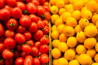 Full frame shot of tomatoes for sale