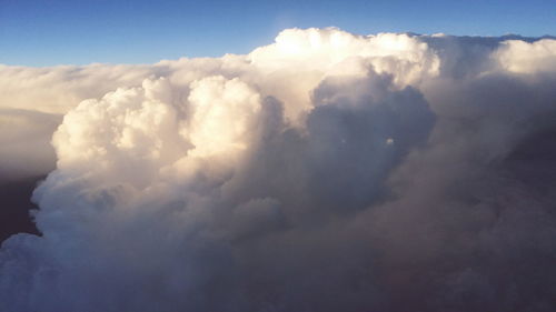 Cloudscape against sky