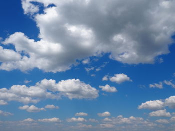 Low angle view of cloudy sky