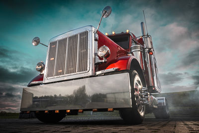 Vintage car on street