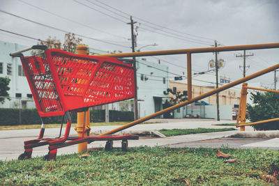 Shopping cart in public