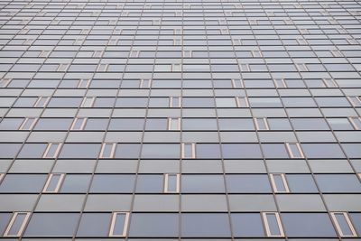 Low angle view of modern building against sky