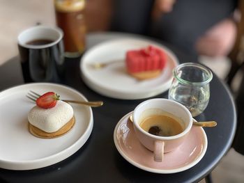 Close-up of coffee on table