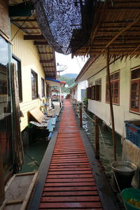 Empty walkway