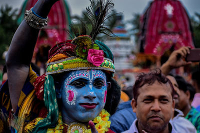 Portrait of people in traditional clothing