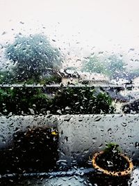 Raindrops on glass window