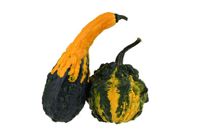 Close-up of fruits against white background