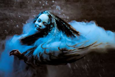 Woman in water