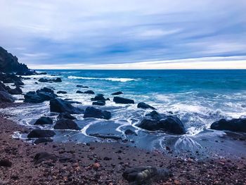 Scenic view of sea against sky