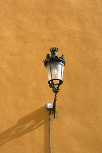 Low angle view of street light