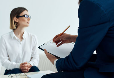 Businesswoman working at office