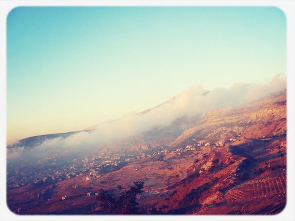 mountain, mountain range, scenics, landscape, transfer print, tranquil scene, beauty in nature, tranquility, auto post production filter, nature, copy space, clear sky, sky, high angle view, aerial view, idyllic, non-urban scene, physical geography, outdoors, horizon over land