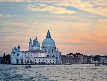 Sunset in venice, italy