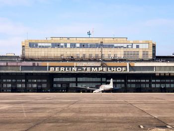 Airport building against sky