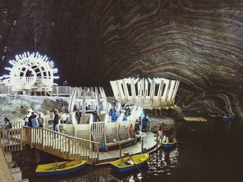 Panoramic shot of clock on the wall