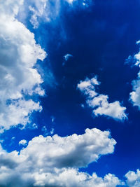 Low angle view of clouds in sky