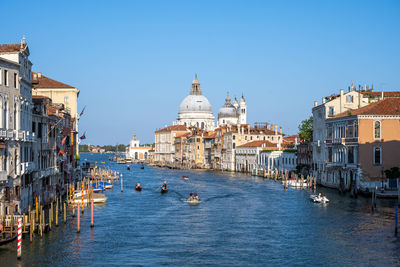 The canale grande in venice on a sunny day