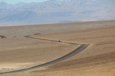 Scenic view of desert against sky