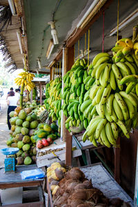 Fruits for sale at market stall