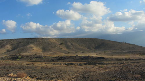 Scenic view of landscape against sky