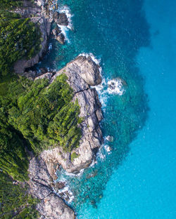 Aerial view at perhentian island malaysia