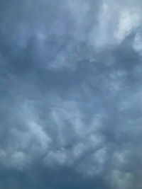 Low angle view of storm clouds in sky