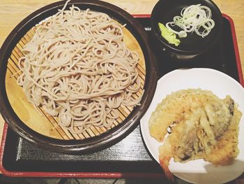 Close-up of served food