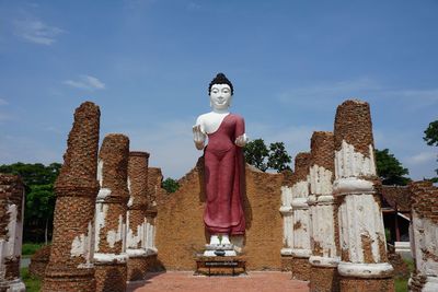 View of buddha statue against sky