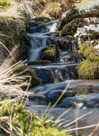 Close-up of waterfall