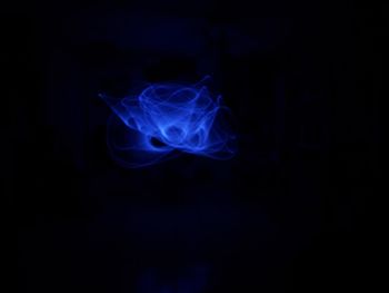 Close-up of jellyfish against blue background