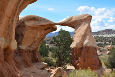 View of rock formations