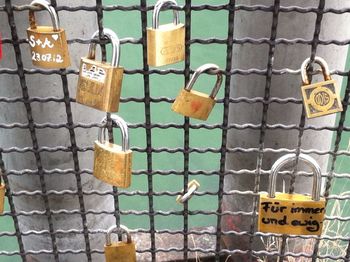 Close-up of yellow lines