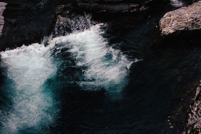 Rocks in sea