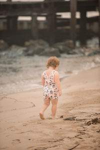 Little girl on beach