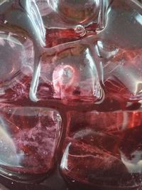 Close-up of ice glass