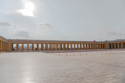 View of historical building against cloudy sky