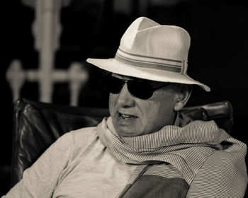 Man wearing sunglasses