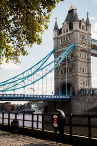 Tower bridge from the thames quays in london