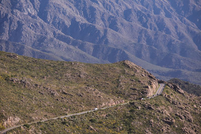 High angle view of mountains