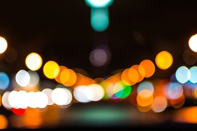 Defocused lights at night