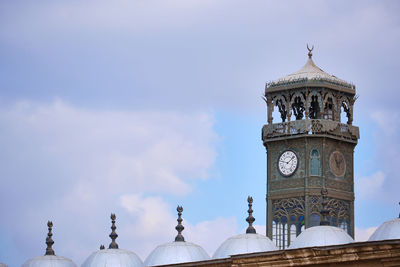 Low angle view of church against sky
