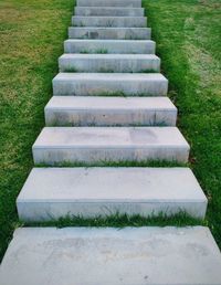 Steps in grass