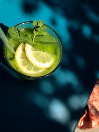 Close-up of drink on table