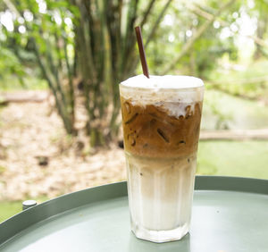 Close-up of drink on table