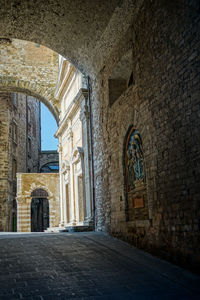 Entrance of historic building