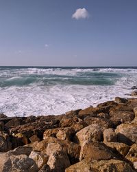 Scenic view of sea against sky