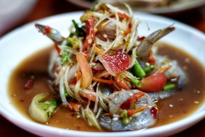 Close-up of salad in bowl