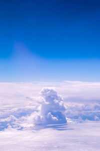 Low angle view of clouds in blue sky